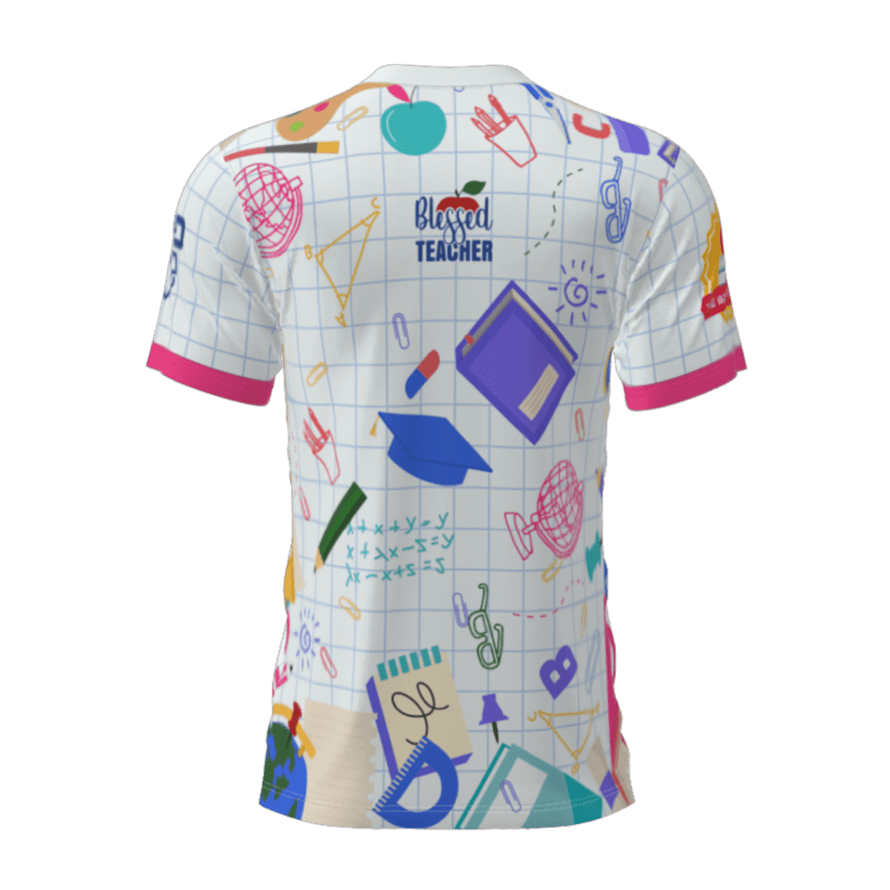 t-shirt blessed teacher 2 atras