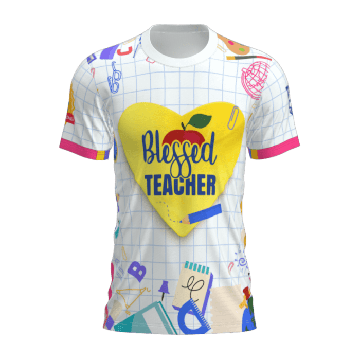 t-shirt blessed teacher 2 frente