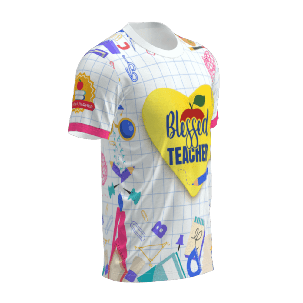 t-shirt blessed teacher 2 lado derecho