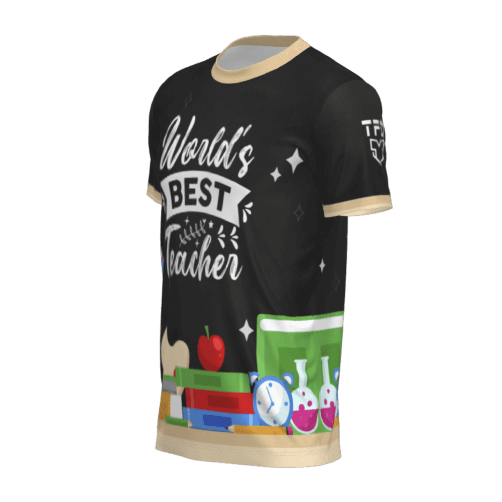 t-shirt blessed teacher 4 lado izquierdo