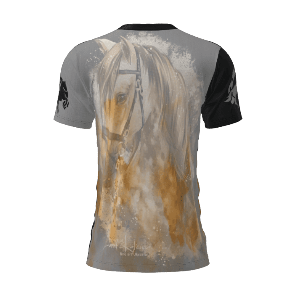 t-shirt caballos atras