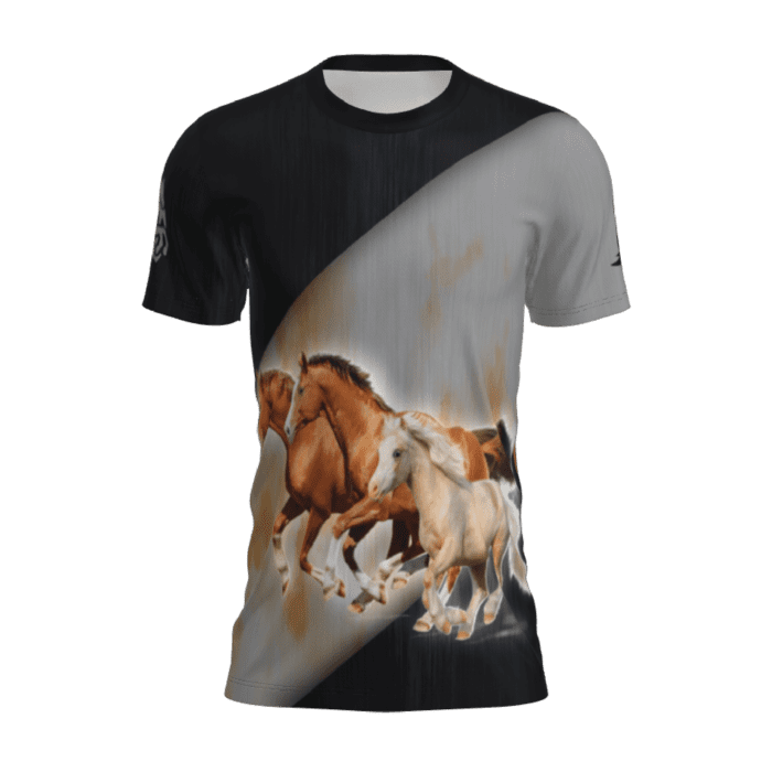 t-shirt caballos frente