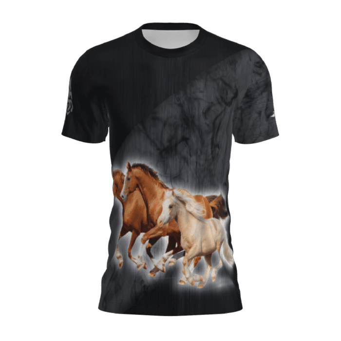 t-shirt caballos 02 frente