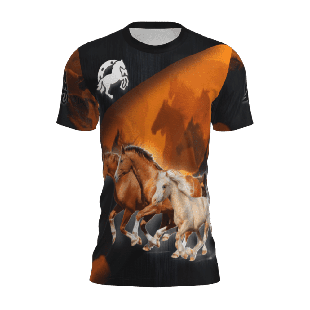 t-shirt caballos 03 frente