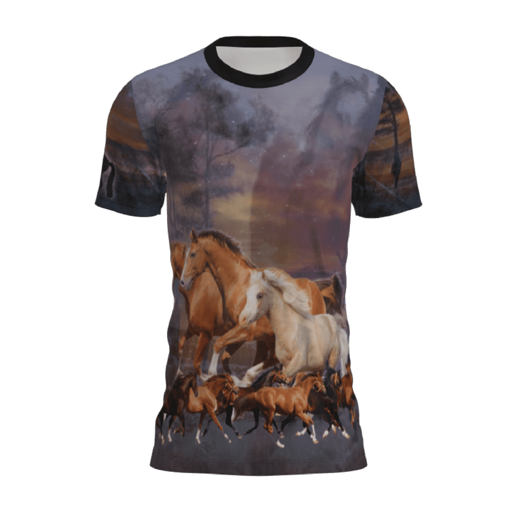 t-shirt caballos 05 frente