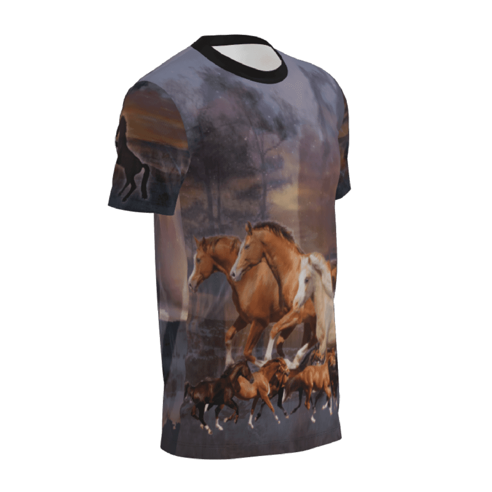 t-shirt caballos 05 lado derecho