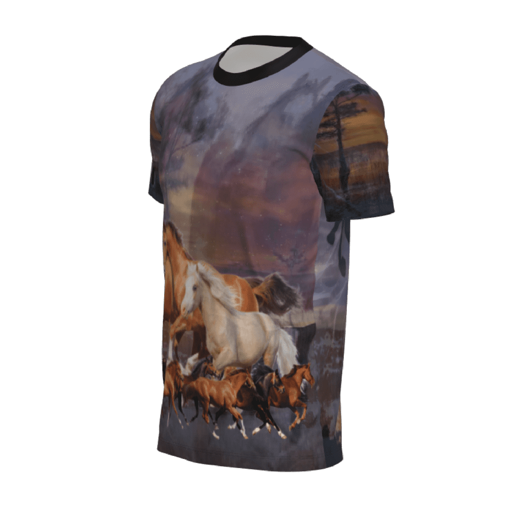 t-shirt caballos 05 lado izquierdo
