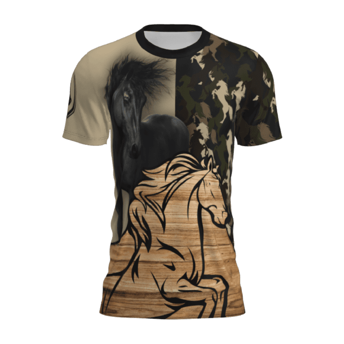t-shirt caballos 6 frente