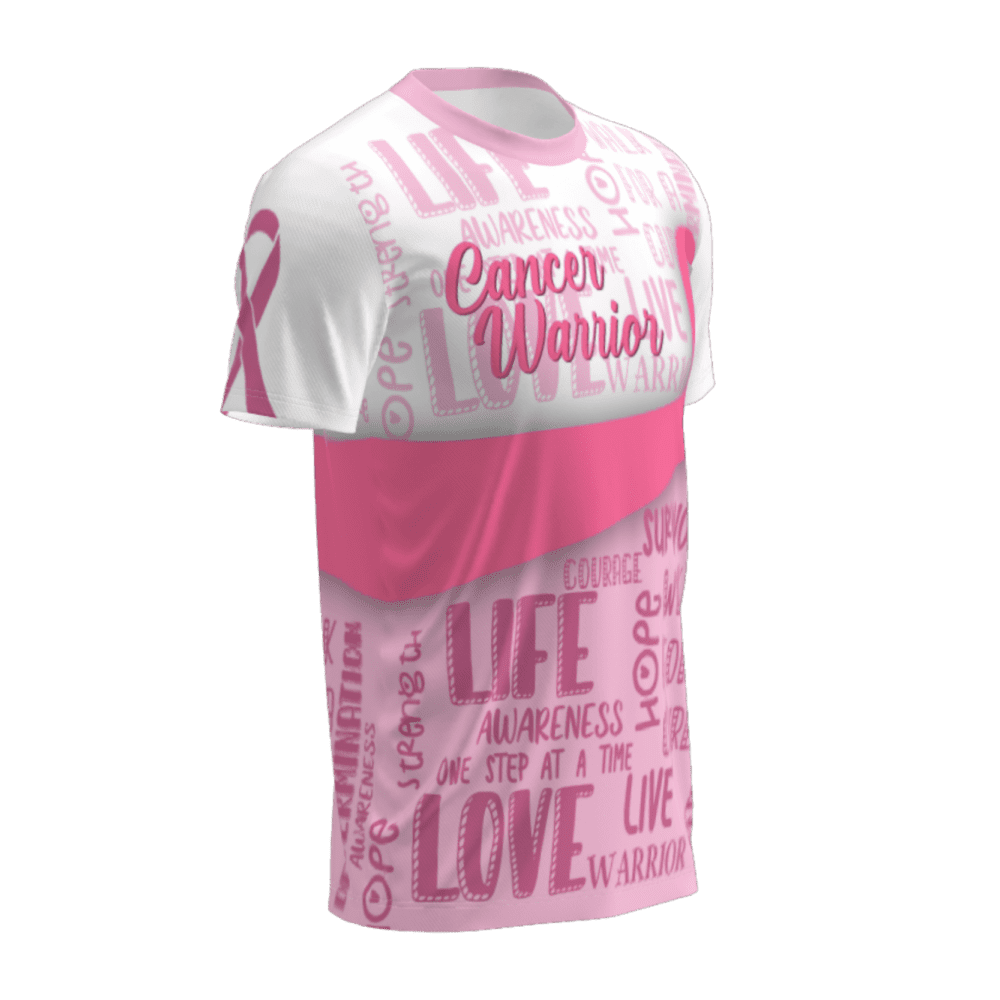 t-shirt cancer lado derecho