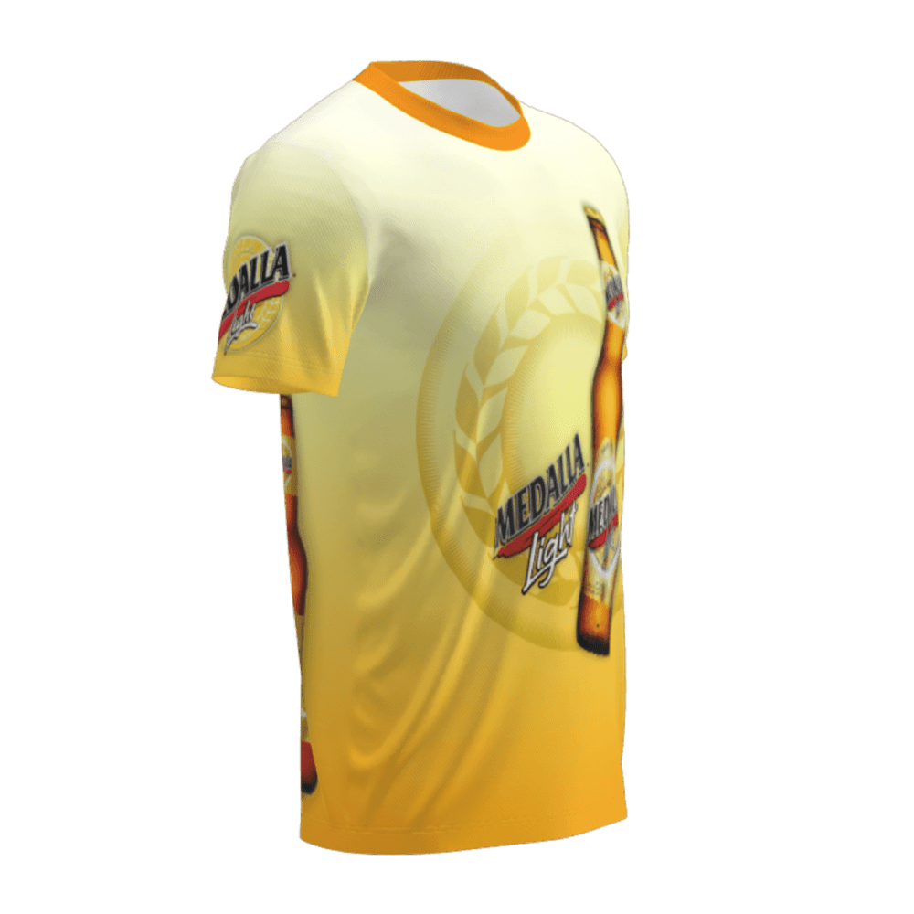 t-shirt medalla lado derecho