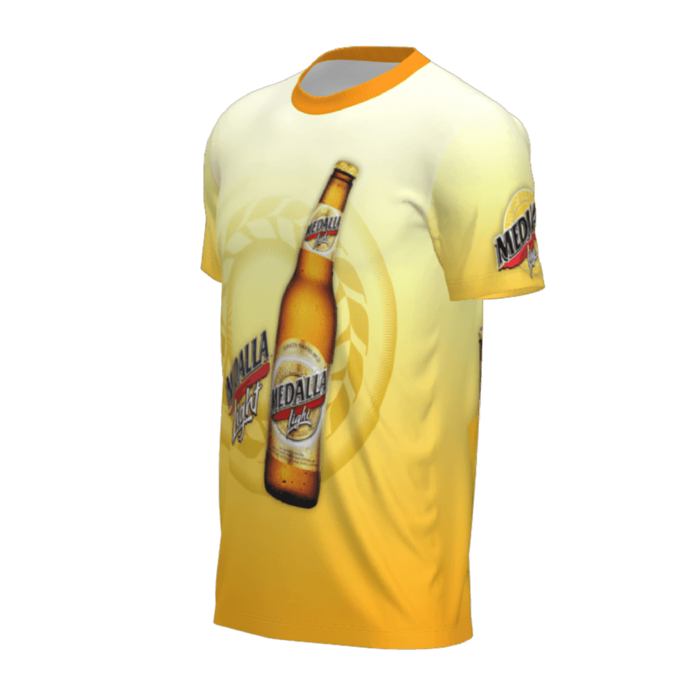 t-shirt medalla lado izquierdo