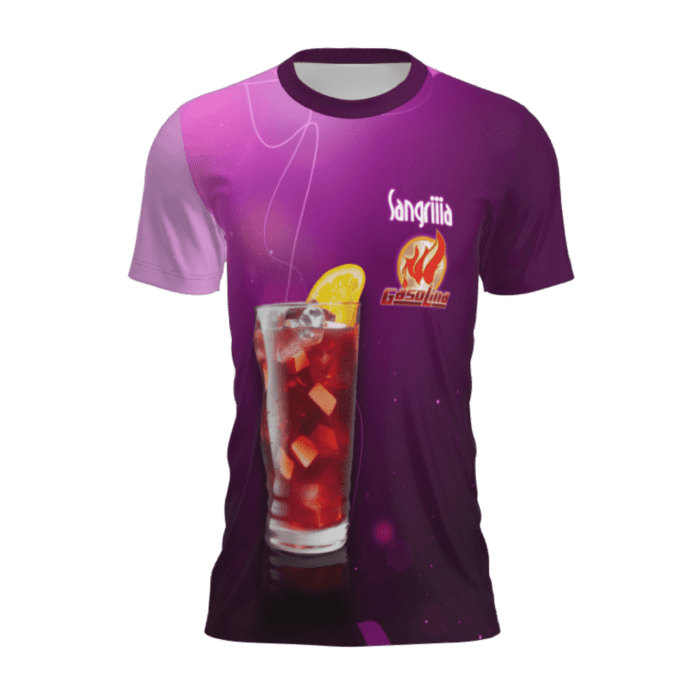 t-shirt sangria frente