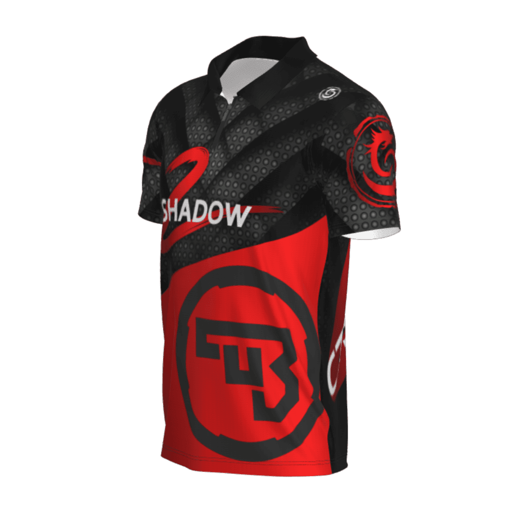 polo shadow 2 red lado izquierdo