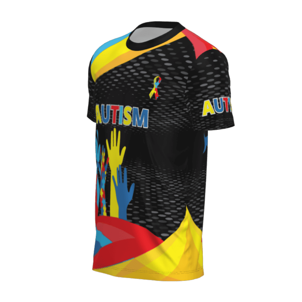t.shirt autismo 7 lado izquierdo