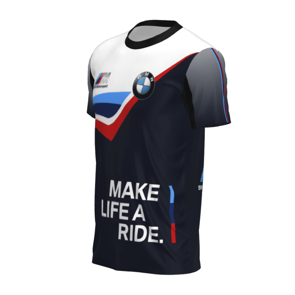 t-shirt bmw lado izquierdo
