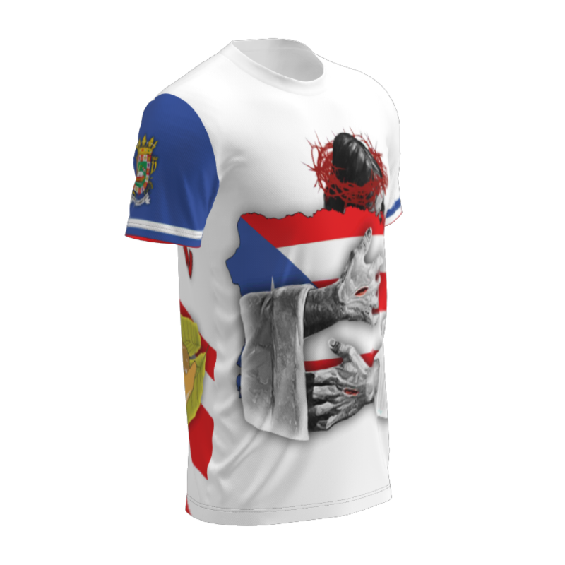 t-shirt boricua con su proteccion lado derecho