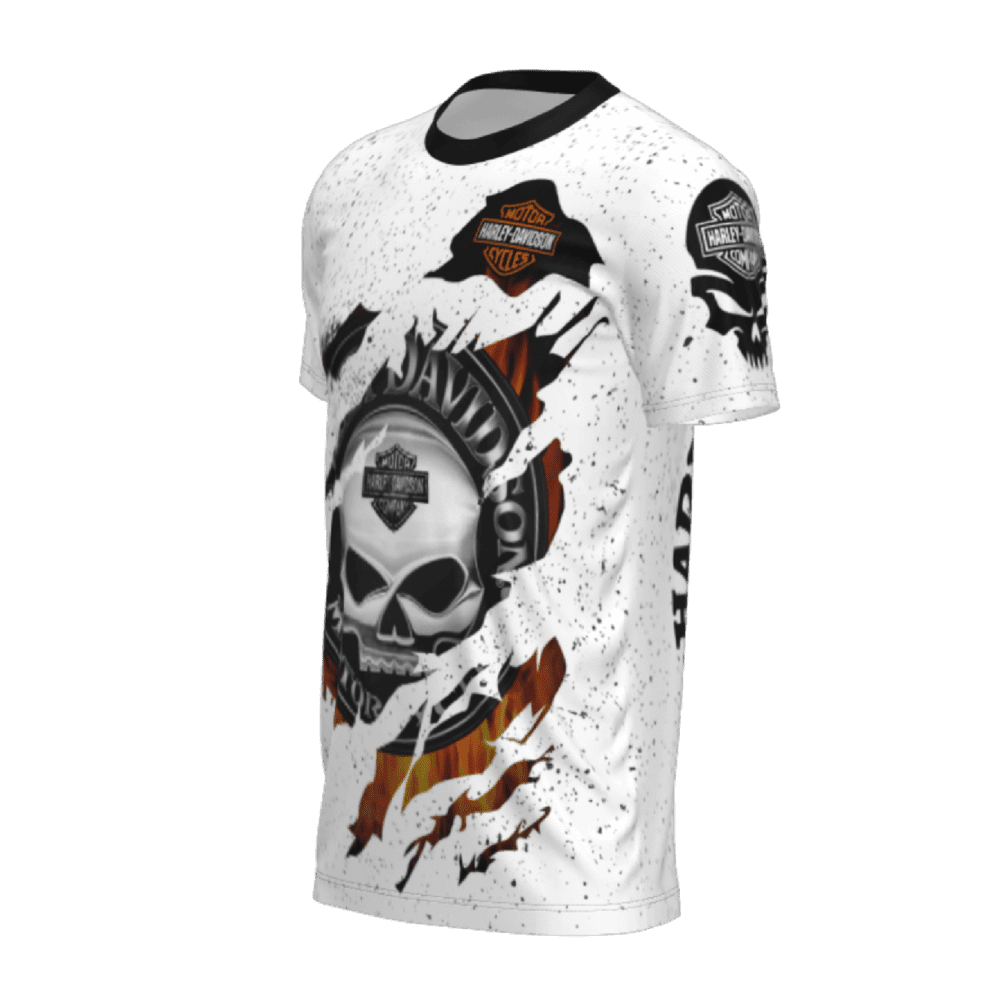 t-shirt harley 2 lado izquierdo