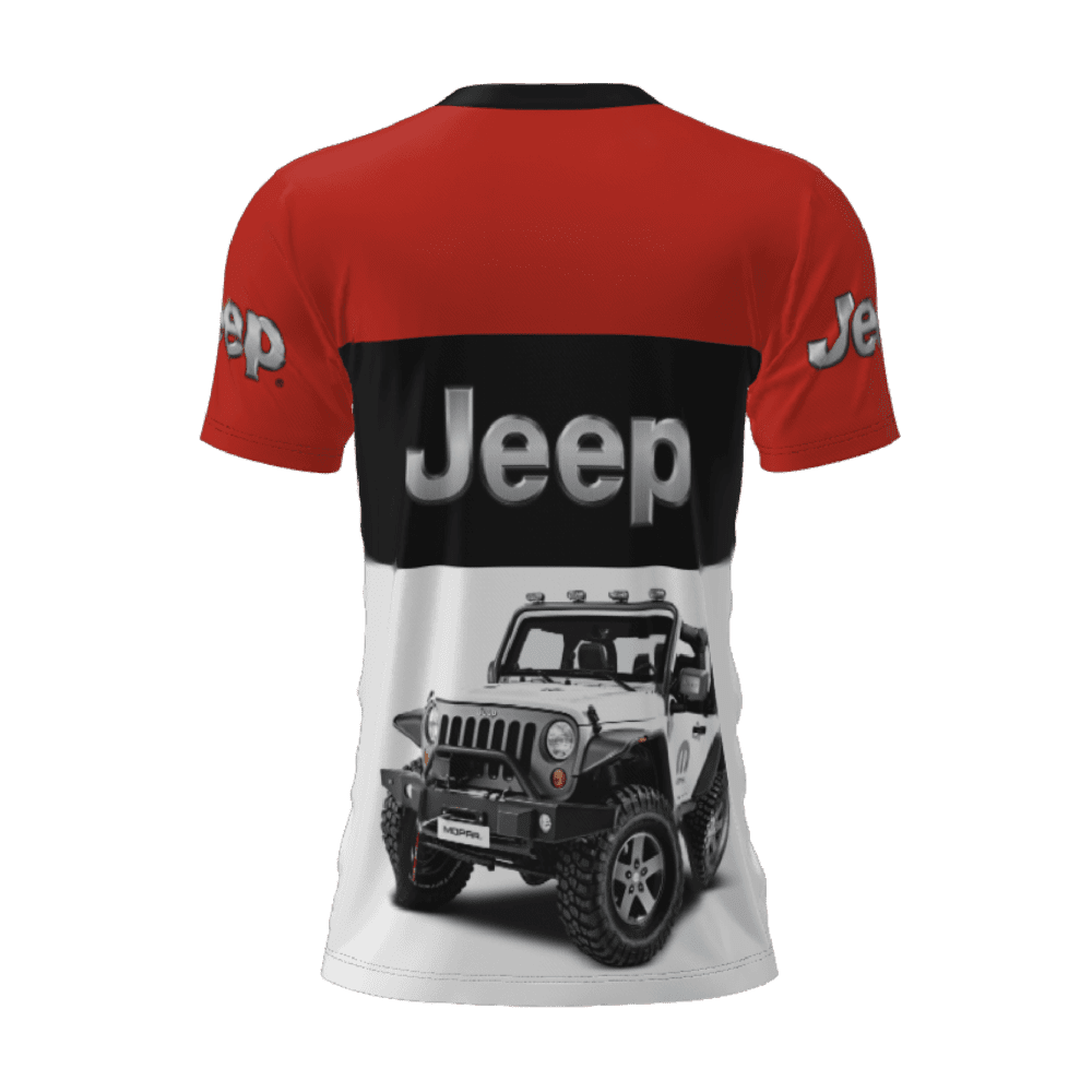 t-shirt jeep 5 atras