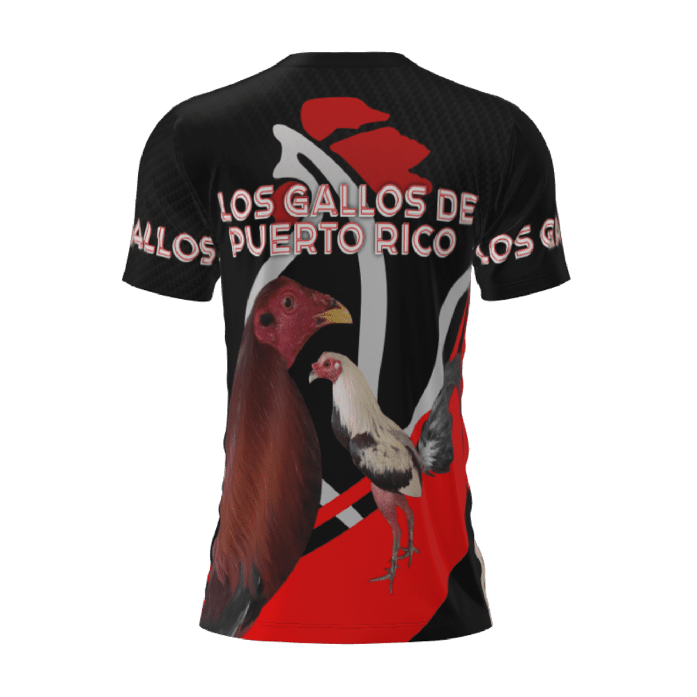 t-shirt los gallos de puerto rico atras