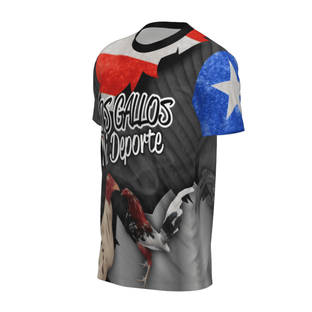 t-shirt los gallos mi deporte lado izquierdo