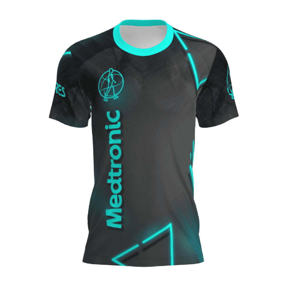 t-shirt medtronic 17 sensores frente