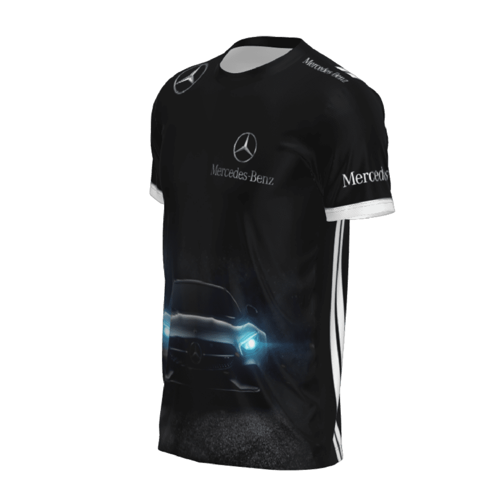 t.shirt mercedez lado izquierdo