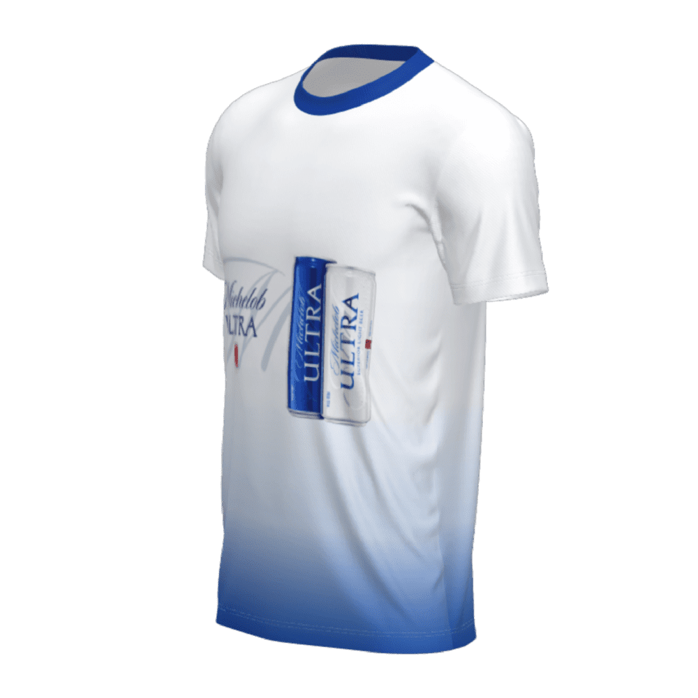 t-shirt michelob lado izquierdo