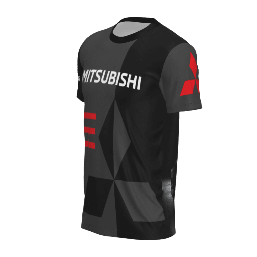 t-shirt mitsubishi 2 lado izquierdo