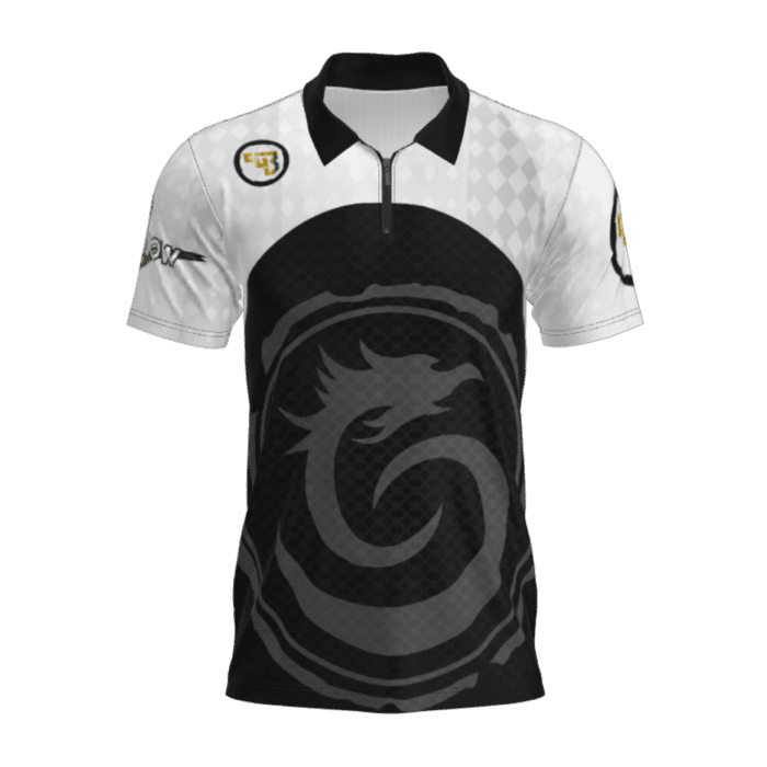 polo shadow 2 black & white frente