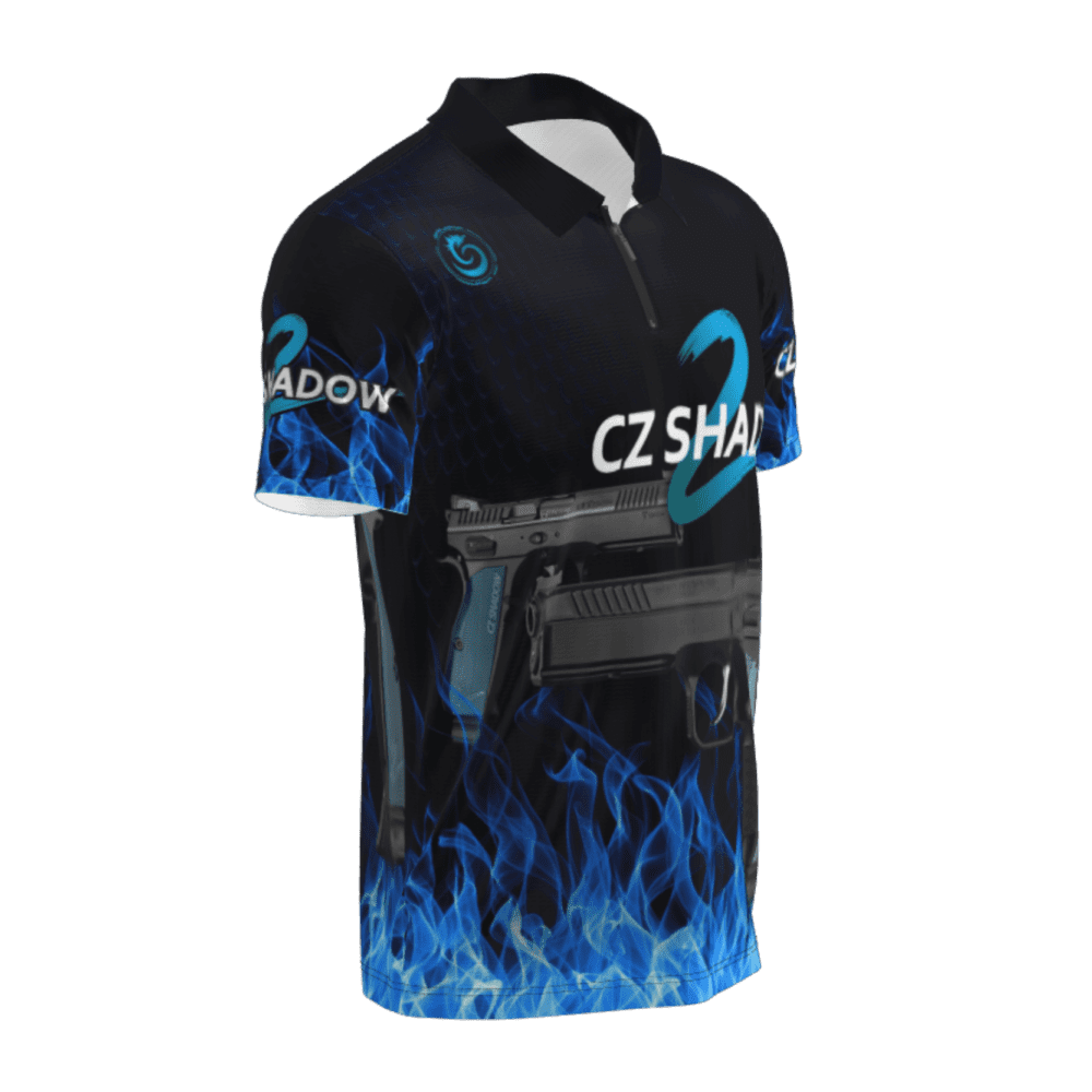 polo shadow 2 blue lado derecho