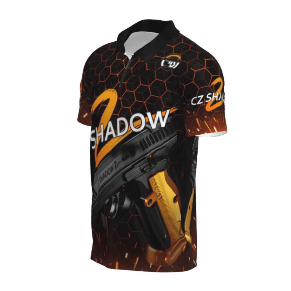 polo shadow orange lado izquierdo