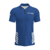 polo policía azul frente