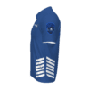 polo policía azul lado izquierdo