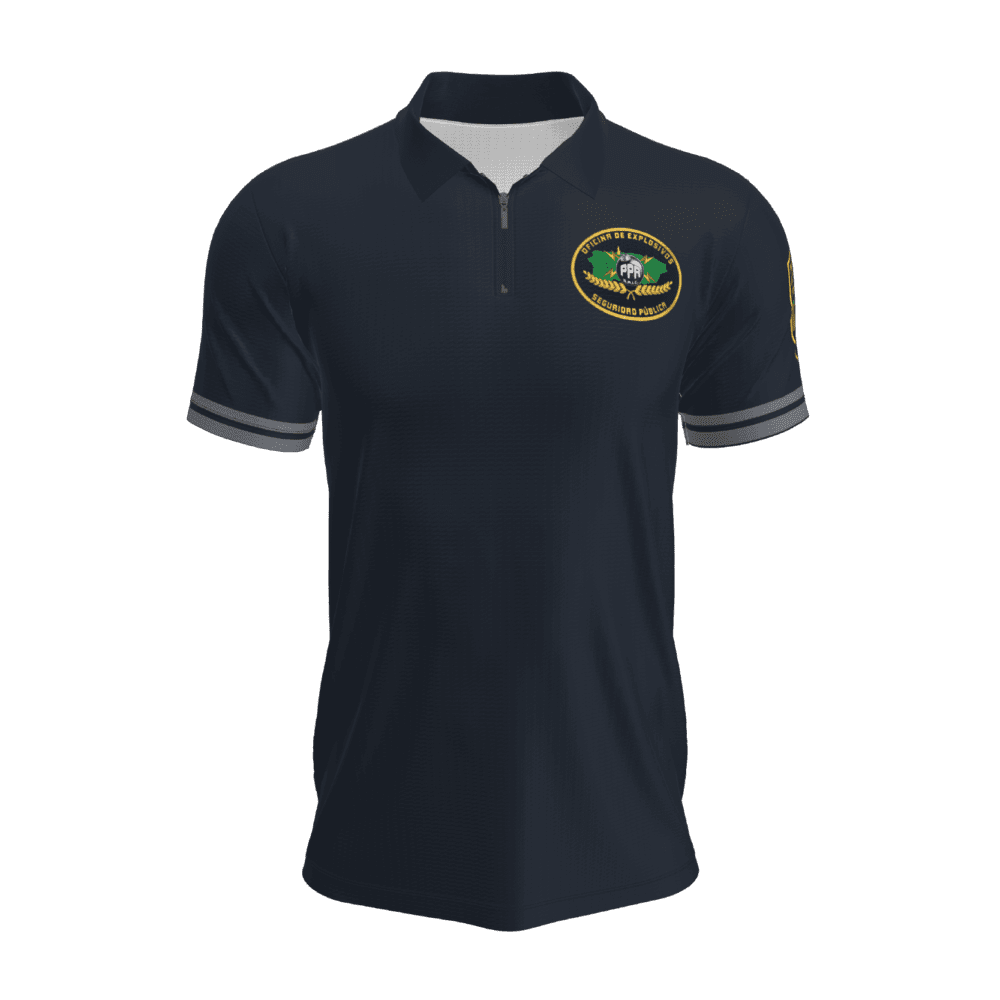 polo policia navy frente