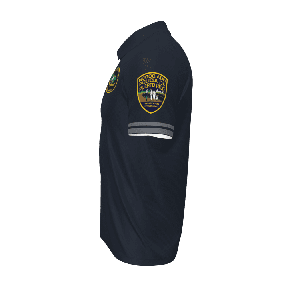 polo policia navy lado izquierdo