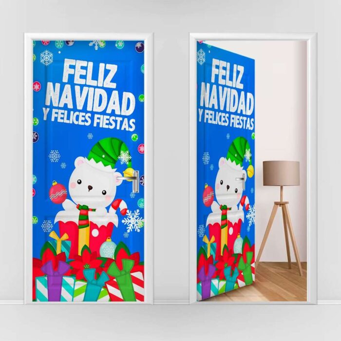 Forro de Navidad 14 Puerta