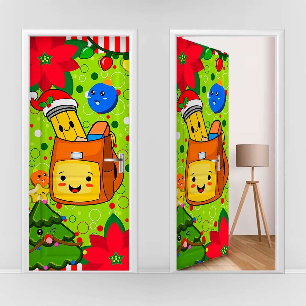 forro de puerta navidad globos 18