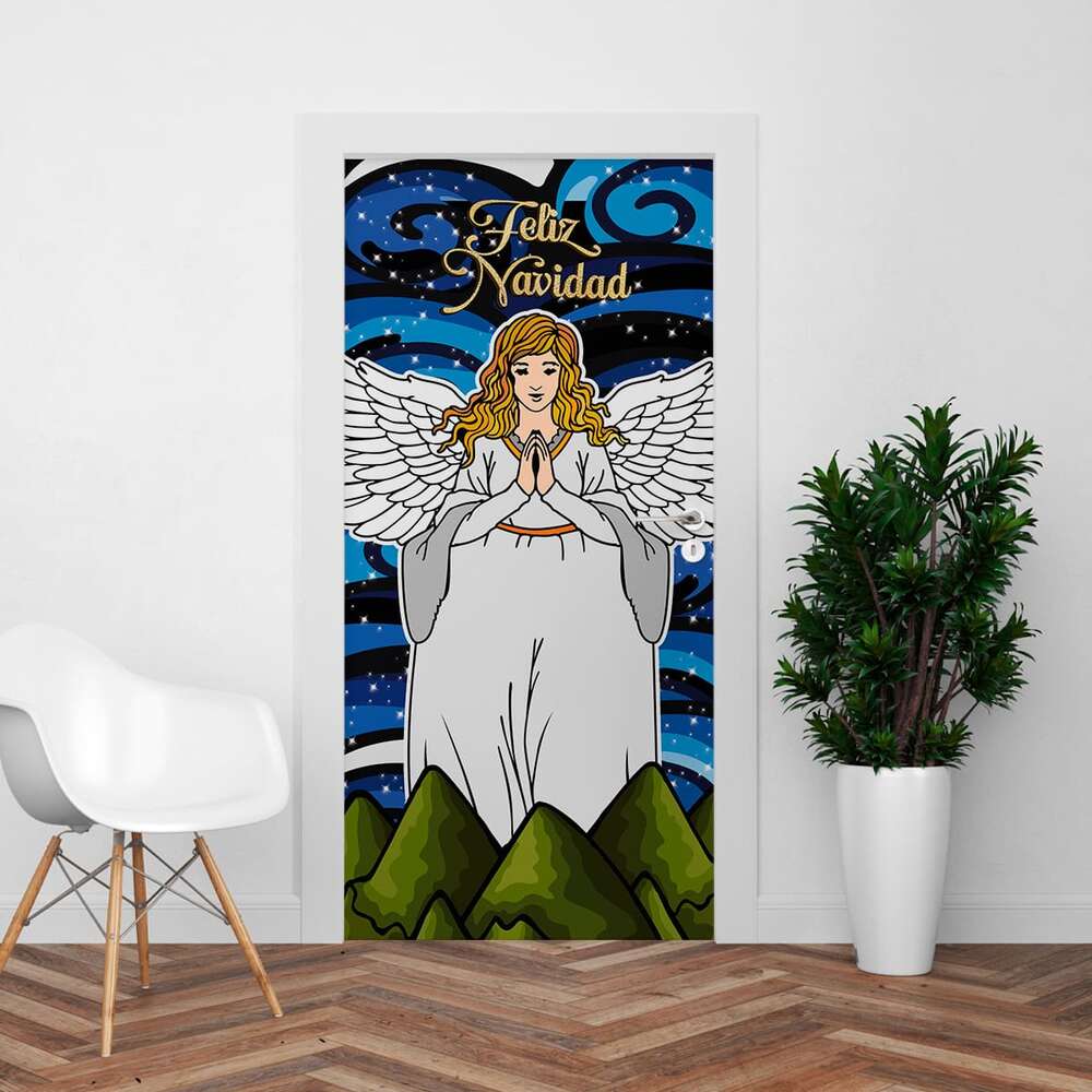 forro de puerta navidad maria 20