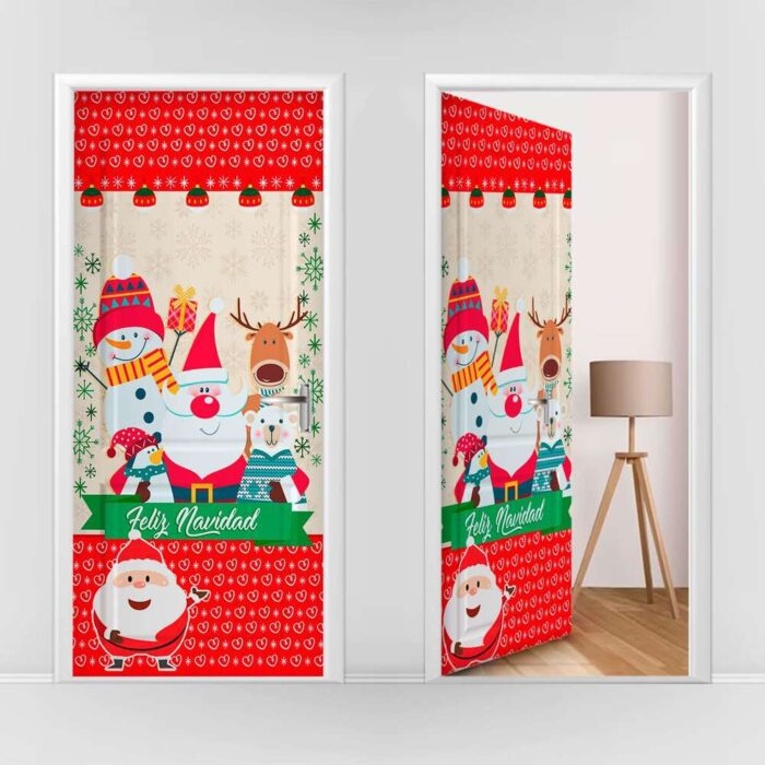 forro de puerta navidad santa claus 23