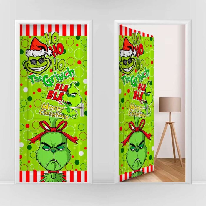 forro de puerta navidad grinch 24