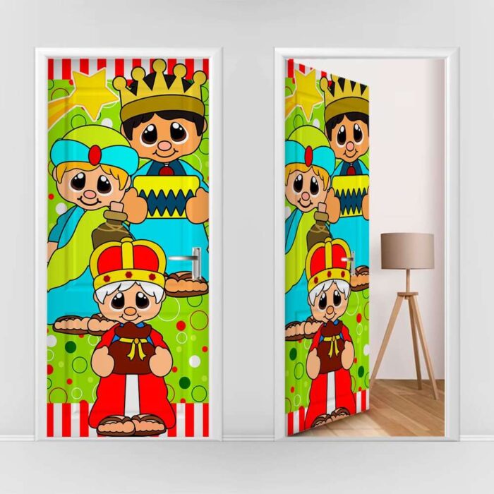 forro de puerta navidad reyes magos 4