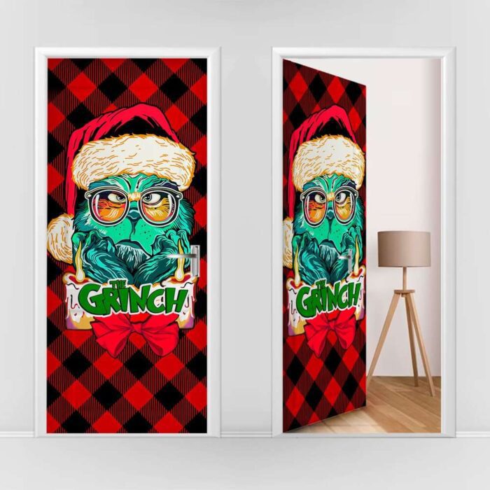 forro de puerta navidad grinch 5