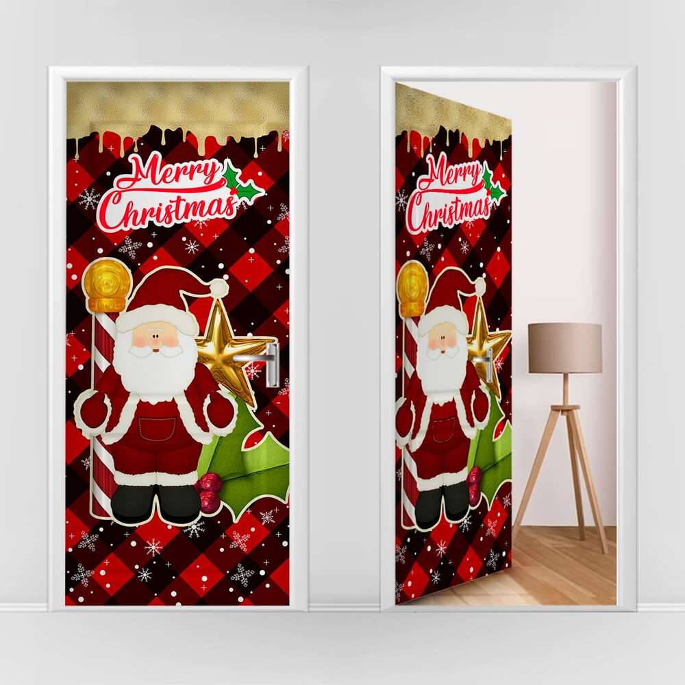 forro de puerta navidad santa claus 7