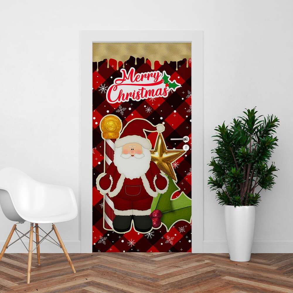 forro de puerta navidad santa claus 7