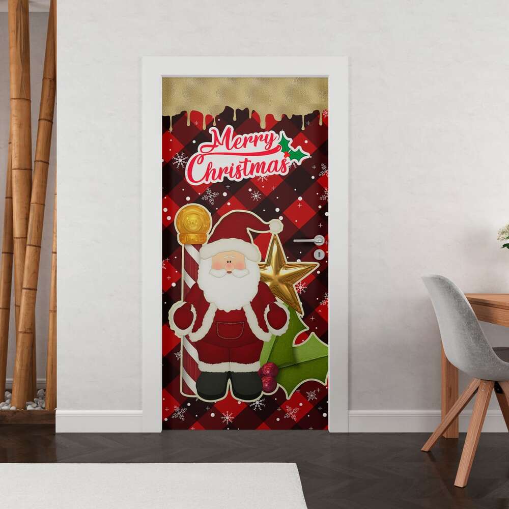 forro de puerta navidad santa claus 7