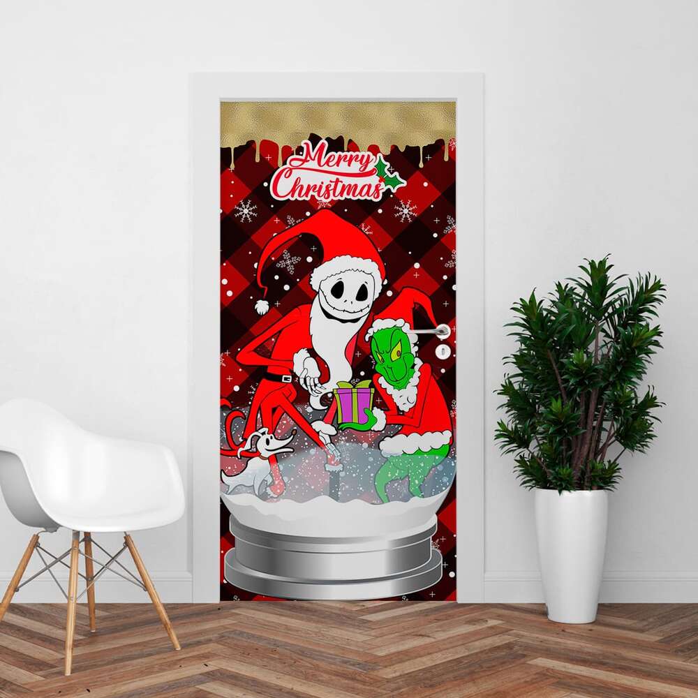 forro de puerta navidad el extraño mundo de jack 9